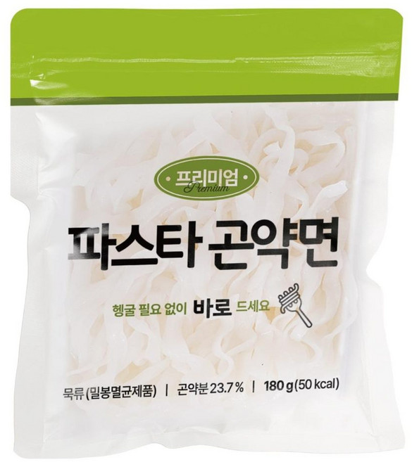 대신곤약 프리미엄 파스타곤약면 50kcal 냄새없이 맛있는 곤약면, 180g, 8개