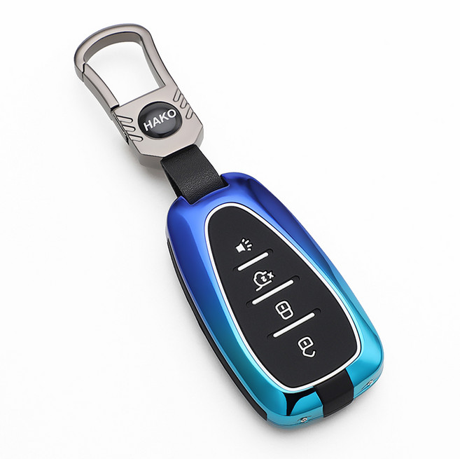 HAKO 심리스 차 키케이스 키홀더 (쉐보레 호환), 심리스 C-02, 블루