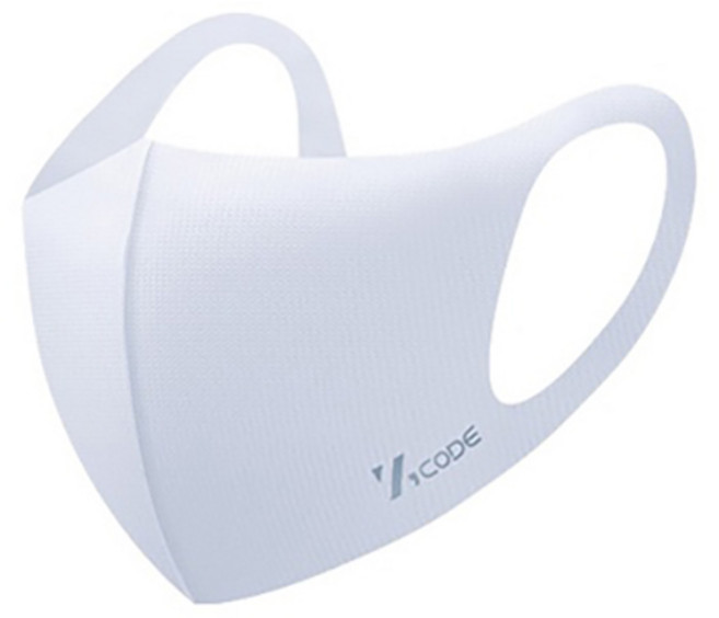 항균 방취 패션 마스크 지코드 에센셜 마스크 KC인증 UV차단 쿨링 마스크 남여공용 (그레이 민트 블랙) 대형 L사이즈, 화이트, 10개, 1개입