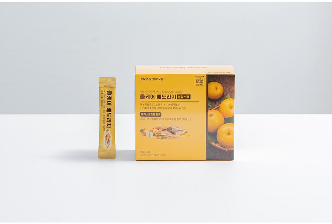 올케어 배 도라지 목 기침 가래 기관지에 좋은 식품 건강분말 1 500mg X 30포 1박스, 45g