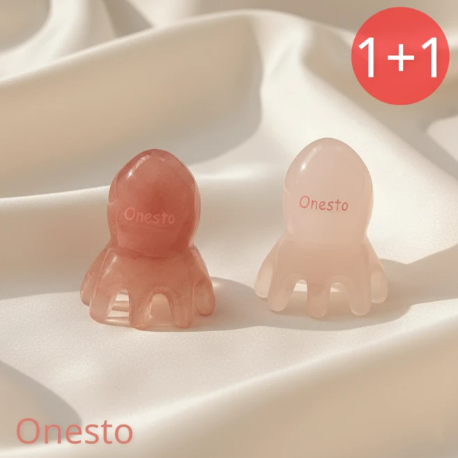 원스토 문어 마사지기 두피 괄사 1+1, 문어괄사1+1, 1세트 - 쿠팡