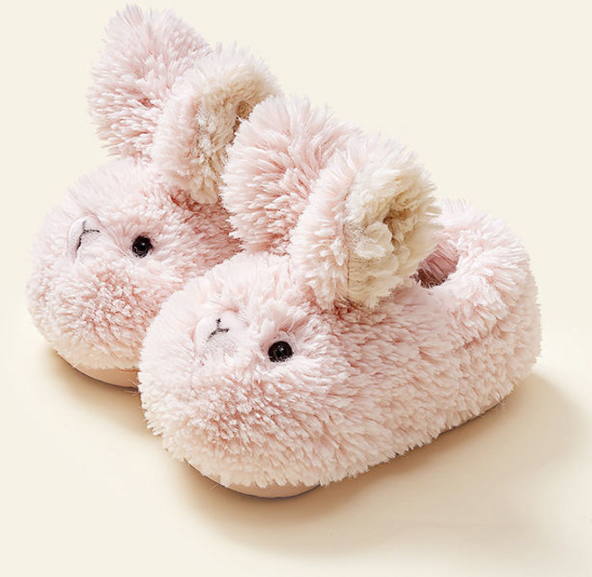 달콩슈 아동용 털 실내화 슬리퍼 토끼 방한 신발 DSF271