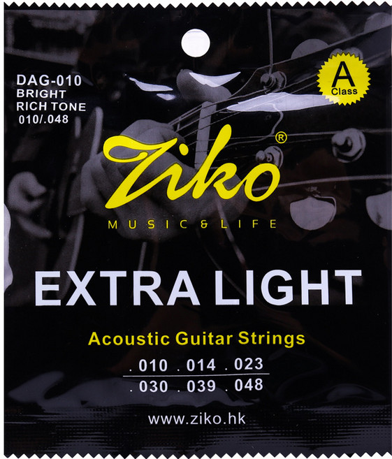 손가락이 덜 아픈 통기타줄, 1개, 블랙, 지코 엑스트라 라이트