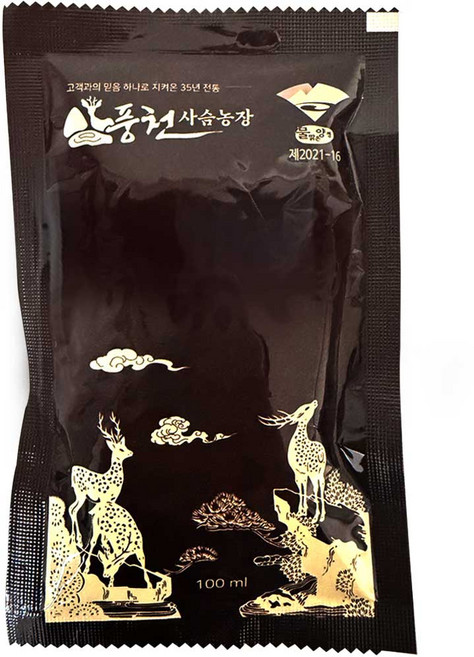 풍천 사슴농장 녹용진액 국산 즙 엑기스 생녹용 원기회복 1박스, 70개, 상대, 100ml