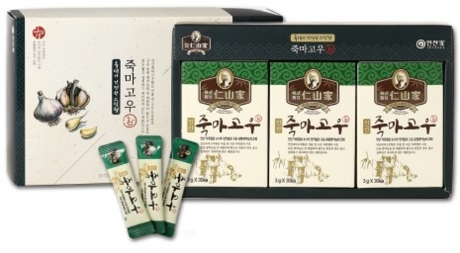 인산가 (주)인산가 정품 죽마고우환 스틱형 270g(3gx30개x3통)+금흑 무설탕캔디(2개), 270g, 4세트