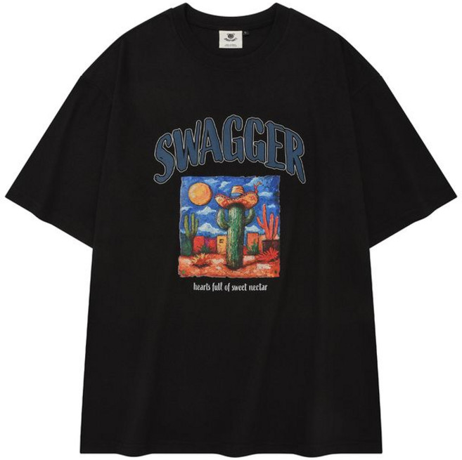 [디스펑트] SWAGGER CACTUS T-SHIRT(BLACK)