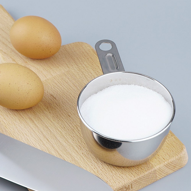 스테인리스 계량컵 200mL 스텐 베이킹 조리도구 피클볼 소스 종지 계량스푼 제과제빵
