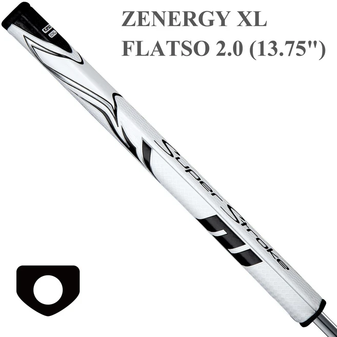 Super Stroke Zenergy XL+Plus 퍼터 골프 그립 XL Flatso 2.0 13.75인치 신형, 1개, Flatso 2.0 1PC - 쿠팡