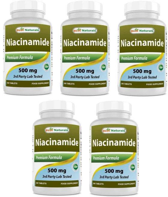 베스트 네츄럴스 나이아신아마이드 Best Naturals Niacinamide 500mg 240정 x5개 - 쿠팡