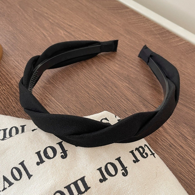 데일리 편안한 클래식 꽈배기 꼬임 머리띠 귀안아픈 여성 헤어밴드