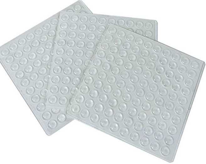 3M 충격방지패드 100P 투명 패드 고무쿠션 문쾅방지 다용도 스티커, 6개