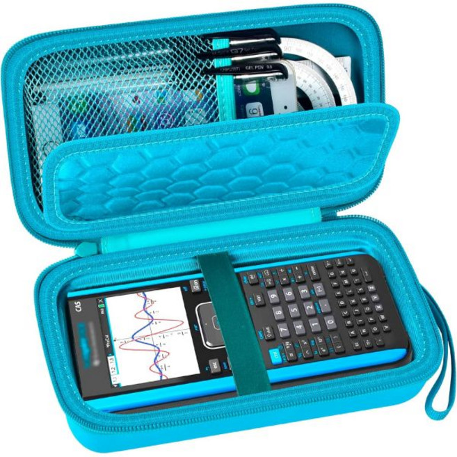 텍사스 인스트루먼트 TI-Nspire CX II/TI Nspire CX/TI-NSPIRE CX-II T CAS/TI-84 Plus CE 컬러 그래핑 계산기 보관 홀더-핑크(박, Green, for TI-Nspire CX