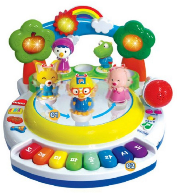 뽀로로 빙글빙글 춤추는 노래방 장난감 유아 마이크 완구, 단품