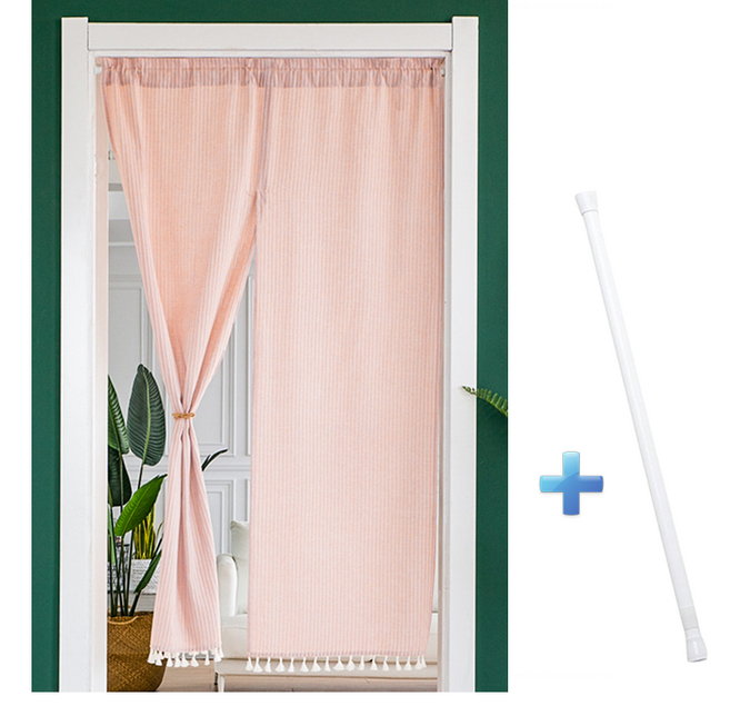 [제이지하우스] 순면 가림막 커튼 + 압축봉 세트