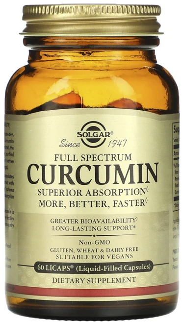 Felicewald Collaborating Partners 필리체발트 흡수UP 풀 스펙트럼 커큐민 터메릭 리좀 커큐미노이드 48mg 액체 충전 캡슐 솔가 60리캡, 60정, 1개 - 쿠팡