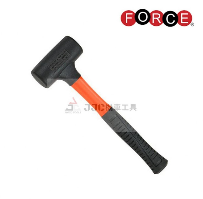 FORCE 包砂膠槌 耐用防震 適用於機車工具, 1個, 1.5磅(46MM)