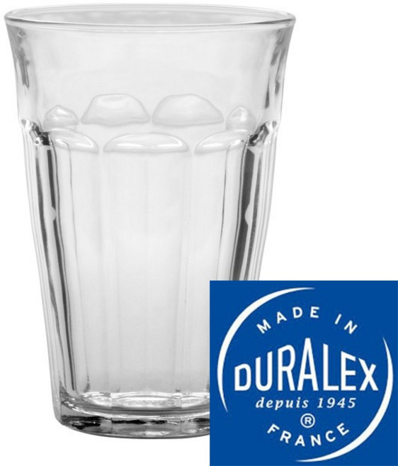 Duralex 法國 Picardie 強化玻璃杯 360ml, 1個, 1組6個杯子