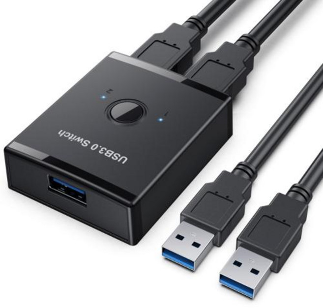USB 30 20 스위처 허브 박스 KVM 선택기 프린터 스캐너 키보드 마우스용 포트 공유 2 개, 01 CHINA