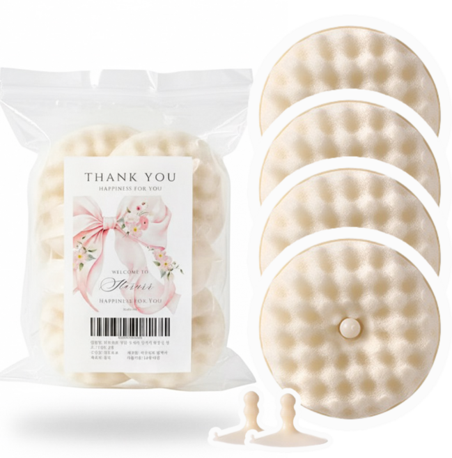 하루르르 주방 수세미 설거지 화장실 청소, 1세트, 4개