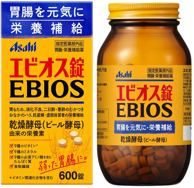 에비오스정 600정 [지정의약부외품] 위장·영양보급약