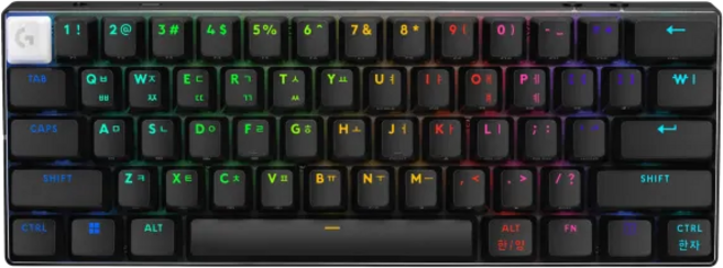 로지텍 코리아 G PRO X60 LIGHTSPEED TKL 리니어 적축 게이밍 무선 키보드 (블랙), 블랙, 920-012050