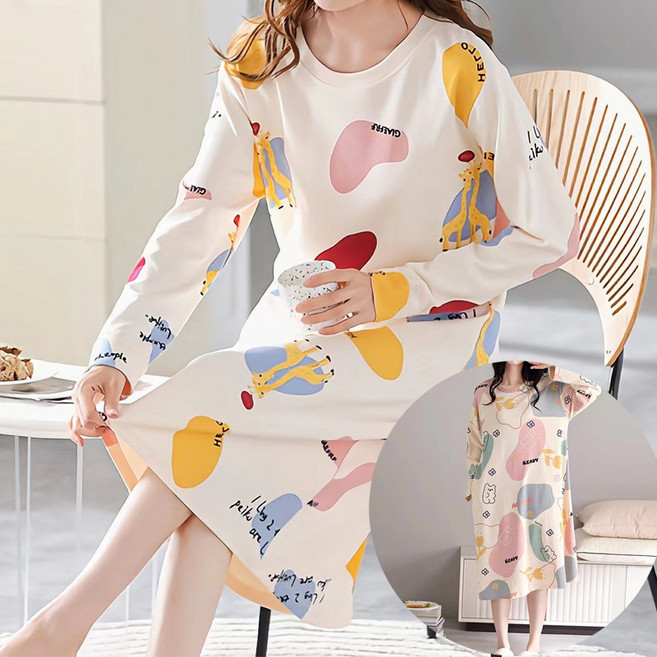 로즈엘리 파스텔 파자마 잠옷 원피스 2종 택1