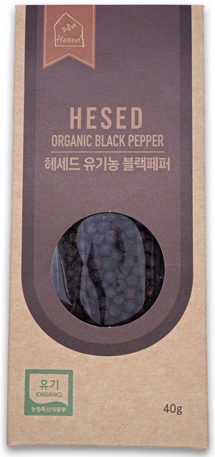헤세드 캄보디아 유기농 흑후추 리필, 40g, 1개