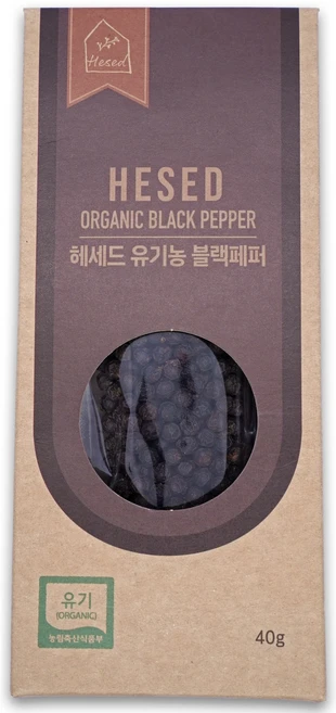 헤세드 캄보디아 유기농 흑후추 리필, 40g, 1개 - 쿠팡
