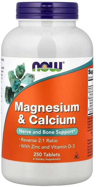 나우푸드 마그네슘 & 칼슘 타블렛, 250정, 1개 - 쿠팡