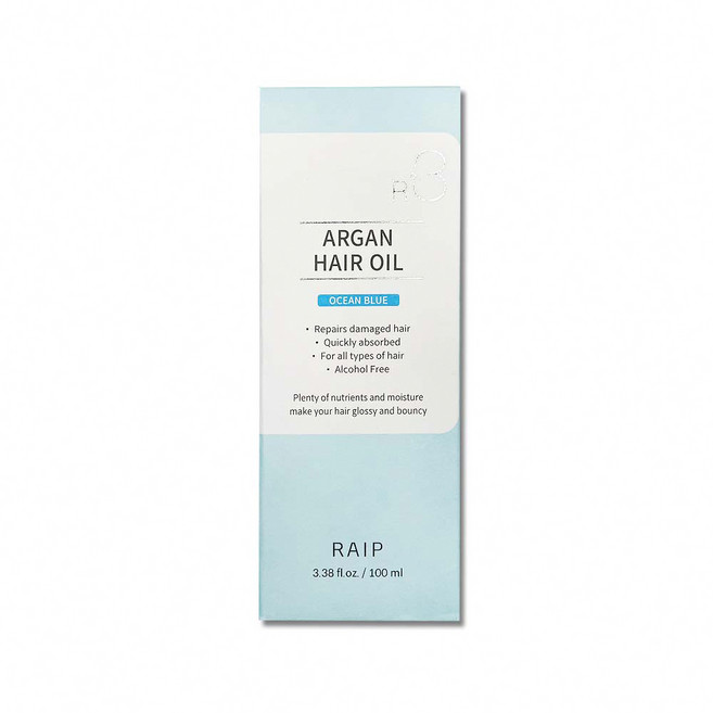 RAIP R3 菁粹摩洛哥堅果油 香氛護髮油 (Ocean Blue), 1個, 100ml, 蔚藍海洋(藍)
