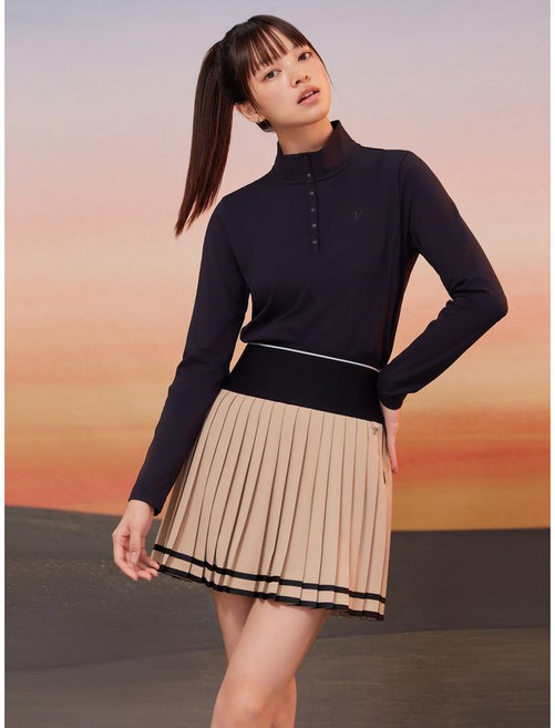 볼빅 어패럴 여성 여성 하이넥 티셔츠 VOTSPA92 BK