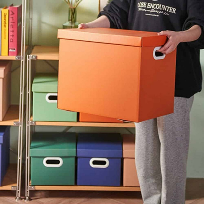 키밍 종이 컬러 수납박스 다용도 리빙박스 소품정리함, basasboy 대_네이비, basasboy 본상품선택, 1개