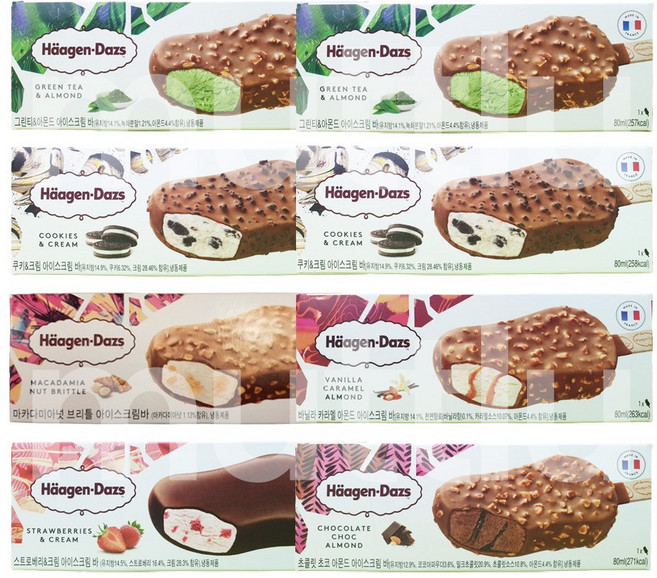 하겐다즈 스틱바 80ml 8개 스틱