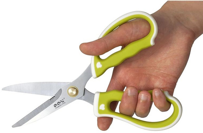[노노지 주방용품] 노지 LKS-01GW 주방 가위 즐거운 삶 그린, 1개