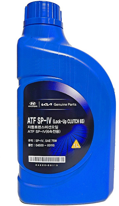6단전용 자동트랜스미션오일 (6속 ATF SP) 0450000115 (75W)(1L) 현대모비스순정품, 1개, 04500-00115