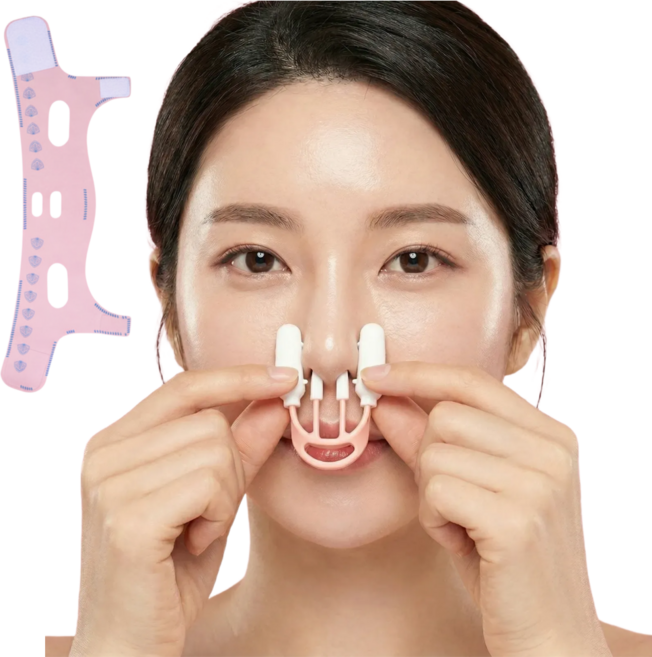 메종메나제 얼굴 옆태관리 코교정기 리프팅밴드, 1개, 핑크