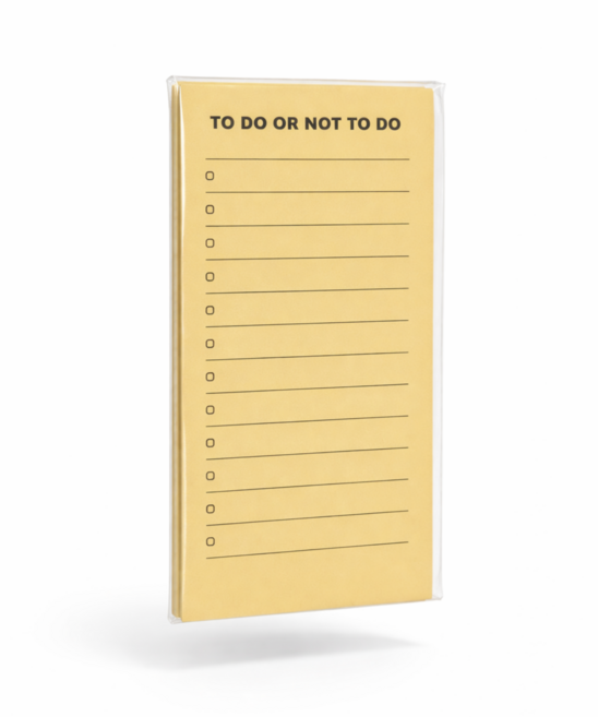 [투두오어낫투두] 투두리스트 메모패드, 1개, 50매, 옐로우