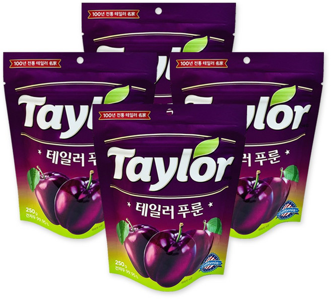 테일러 테일러푸룬 건자두, 250g, 4개