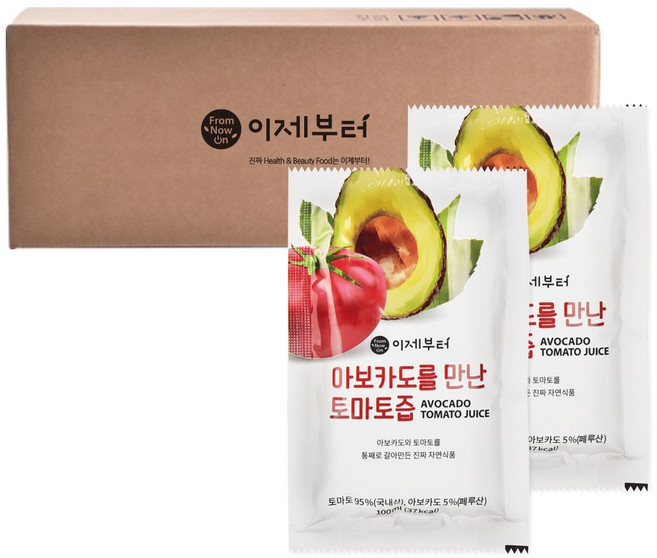 이제부터 아보카도를 만난 토마토즙 100ml, 60개