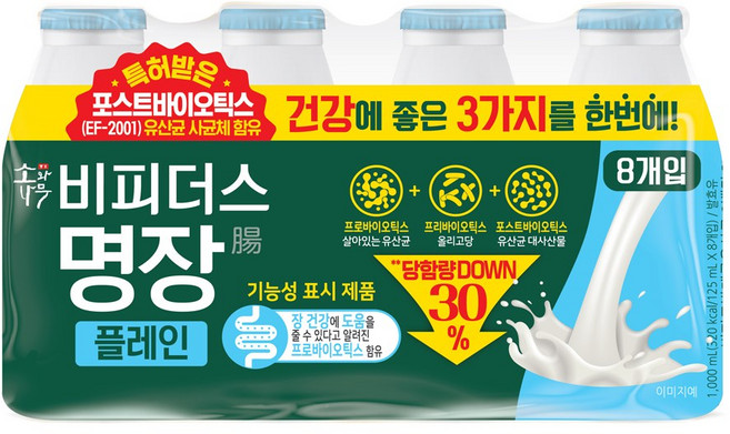 동원 소와나무 비피더스 명장 플레인, 125ml