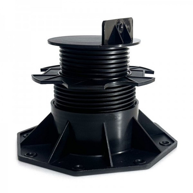 아이베란다 데크 장선 조절발 하중 수평유지 브라켓, 60-140mm, 1개, 검정