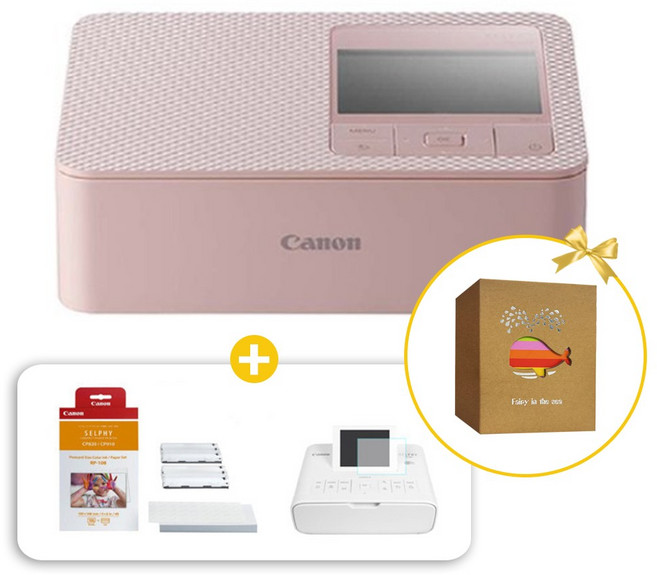 캐논 셀피 포토프린터 CP1500+필름+RP-108인화지 세트, CP1500핑크+필름+RP-108