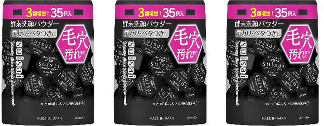 suisai 카네보 수이사이 뷰티 클리어 블랙 파우더 워시 0.4g 35개 3팩