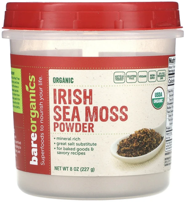 BareOrganics 유기농 아이리쉬 바다이끼 분말 227g(8oz), BareOrganics유기농아이리쉬바다이끼분말227g8, 227g, 1개 - 쿠팡