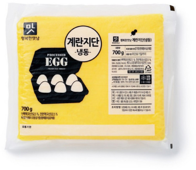 아워홈 행복한맛남 계란지단 냉동, 700g, 10개