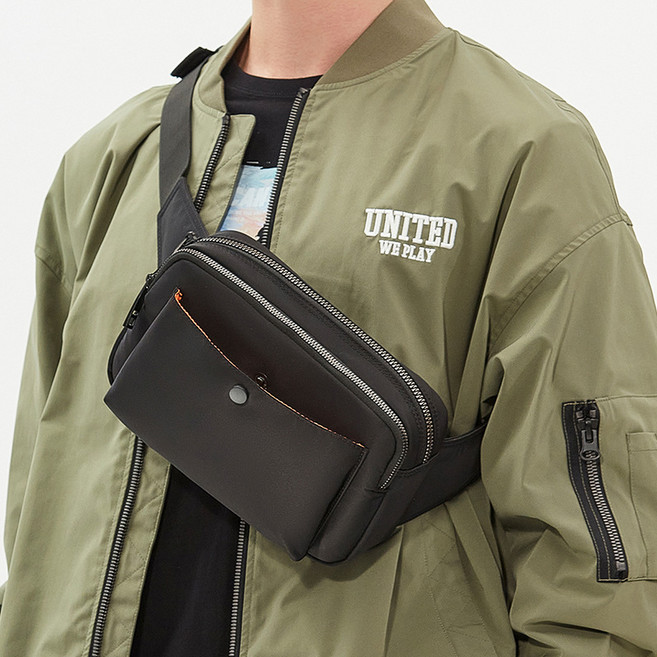 [담앤드솜 버튼 힙색]남녀공용