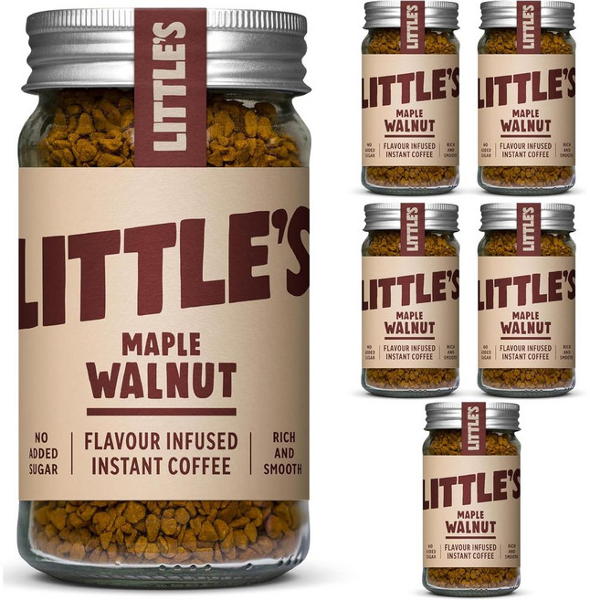 영국 리틀스 Little's Maple Walnut Flavoured Instant Coffee 메이플 월넛 인스턴트 커피, 50g, 36개, 1개입