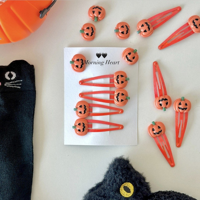 [모닝하트] 여아 어린이 할로윈 파티 악세사리 머리띠 머리핀 양말