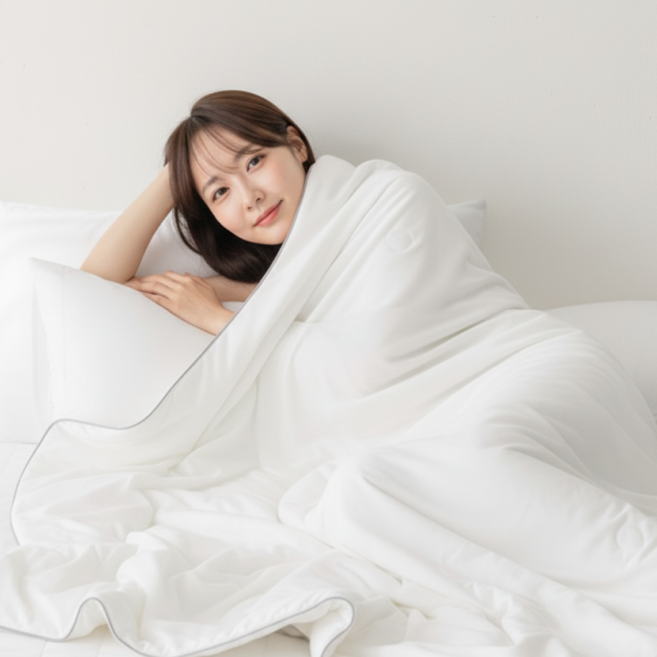 도르리 샤르르 아이스 쿨 NEW 냉감이불 아이스셀 쿨링 여름이불, 샤르르:아이보리, 이불+패드+베개커버2장
