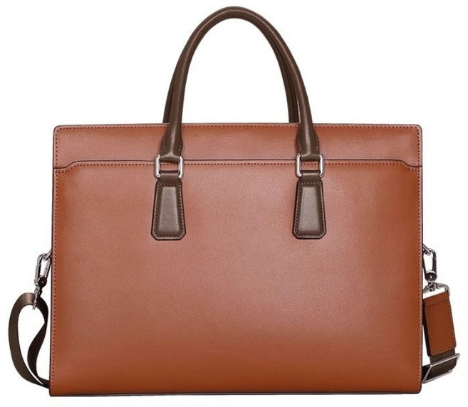 Mimi Market 남성용 프리미엄 소가죽 서류가방 BL9627